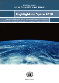 Highlights in Space 2010