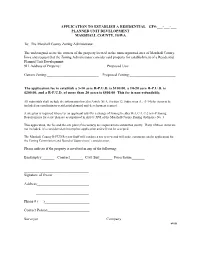 R-PUD Application Template