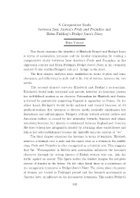 A Comparative Study Between Jane Austen's Pride and Prejudice And