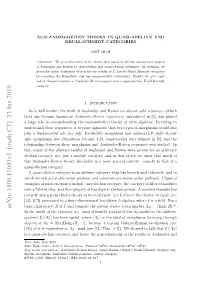 Arxiv:1809.11043V3 [Math.CT] 23 Jun 2019 R C C in the Study of the Category ΛR – Mod of ﬁnitely Generated Left ΛR-Modules, the Additive