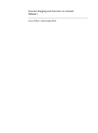 Genome Mapping and Genomics in Animals Volume 1