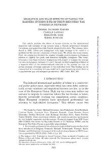 Migration and Wage Effects of Taxing Top Earners: Evidence from The