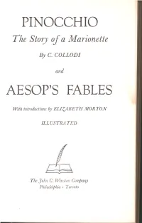 Pinocchio Aesop's Fables