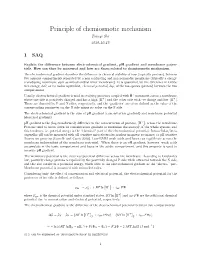 Principle of Chemiosmotic Mechanism Tianyi Shi 2019-10-15