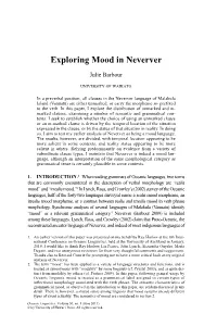 Exploring Mood in Neverver