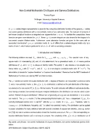 Non-Central Multivariate Chi-Square and Gamma Distributions
