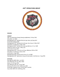 459Th OPERATIONS GROUP