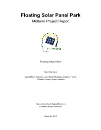 Floating Solar Panel Park Midterm Project Report
