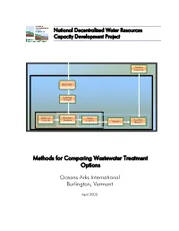 Methods for Comparing Wastewater Treatment Options