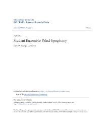 Student Ensemble: Wind Symphony Daniel A