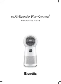 The Airrounder Plustm Connect Instruction Book - LPH708 SPECIFICATIONS