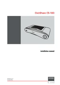 4. CS-100 Installation