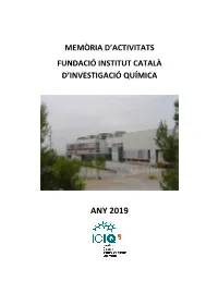 Document 4. Memòria D'activitats 2019