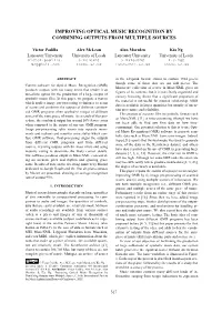 Improving Optical Music Recognition by Combining Outputs from Multiple Sources