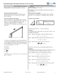 Pythagorean Theorem to Solve Find the Lengths of Roof Rafters = Problems Program Task: Determine the Length of a Roof Rafter