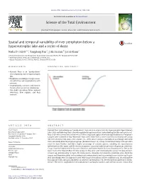 Spatial and Temporal Variability of River Periphyton Below a Hypereutrophic Lake and a Series of Dams