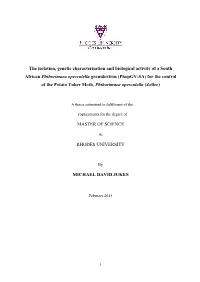 The Isolation, Genetic Characterisation And