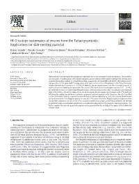 Hf-O Isotope Systematics of Zircons from the Taitao Granitoids: Implications for Slab-Melting Material