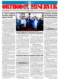 St. Basil Academy Teachers College to Open in the Fall Planning