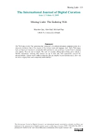 Missing Links: the Enduring Web