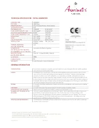 Technical Specification – Royal Axminster