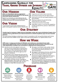 Campaigning Globally for Equality