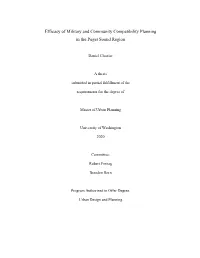 Efficacy of Military and Community Compatibility Planning in the Puget Sound Region