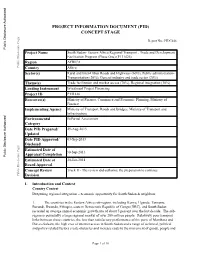 Project Information Document (Pid) Concept Stage
