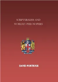 Scripturalism and Worldly Philosophies