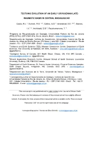 Tectonic Evolution of an Early Cryogenian Late