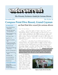 Compass Point Dive Resort, Grand Cayman + [Other Articles