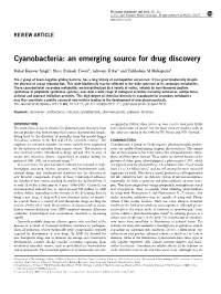 Cyanobacteria: an Emerging Source for Drug Discovery
