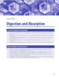 Digestion and Absorption