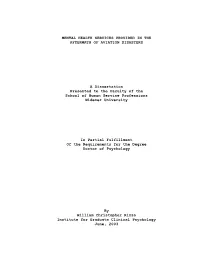 Mental Health Services Provided in the Aftermath of Aviation Disasters