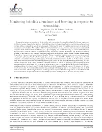 Monitoring Bobolink Abundance and Breeding in Response to Stewardship Andrew J
