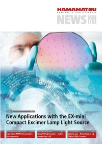 New Applications with the EX-Mini Compact Excimer Lamp Light Source