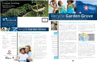 Recycle Garden Grove Like Us on PRST STD U.S