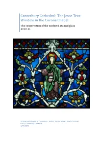 The Jesse Tree Window in the Corona Chapel of Canterbury Cathedral
