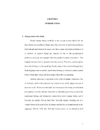 Chapter I Introduction