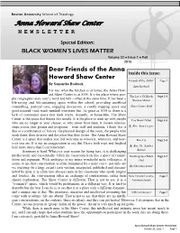 Fall Newsletter