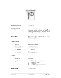 FILE REFERENCE: PL16.227487 DEVELOPMENT: Erection of a 100