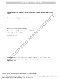 Formation and Identification of Novel Derivatives of Primary Amine and Zwitterionic Drugs