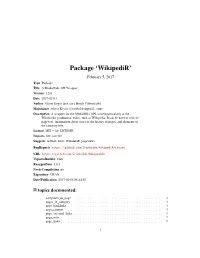 Package 'Wikipedir'