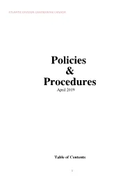 Policies & Procedures
