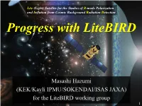 Progress with Litebird