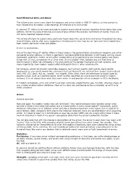 Semi-Historical Arms and Armor the Following Are Some Notes About the Weapons and Armor Tables in D&D 5Th Edition, As They P