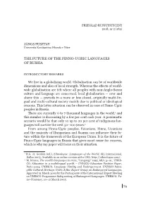 The Future of the Finno-Ugric Languages of Russia