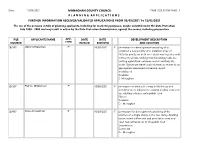 Weekly Lists