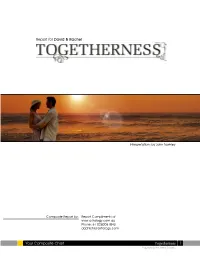 Composite Chart Togetherness 1 Copyright ©2009 Matrix Software for David & Rachel Your Composite Chart