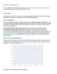 Nonlinear Regression